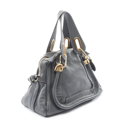 パラティ スモール ハンドバッグ レザー グレー 2WAY クロエ バッグ Chloe