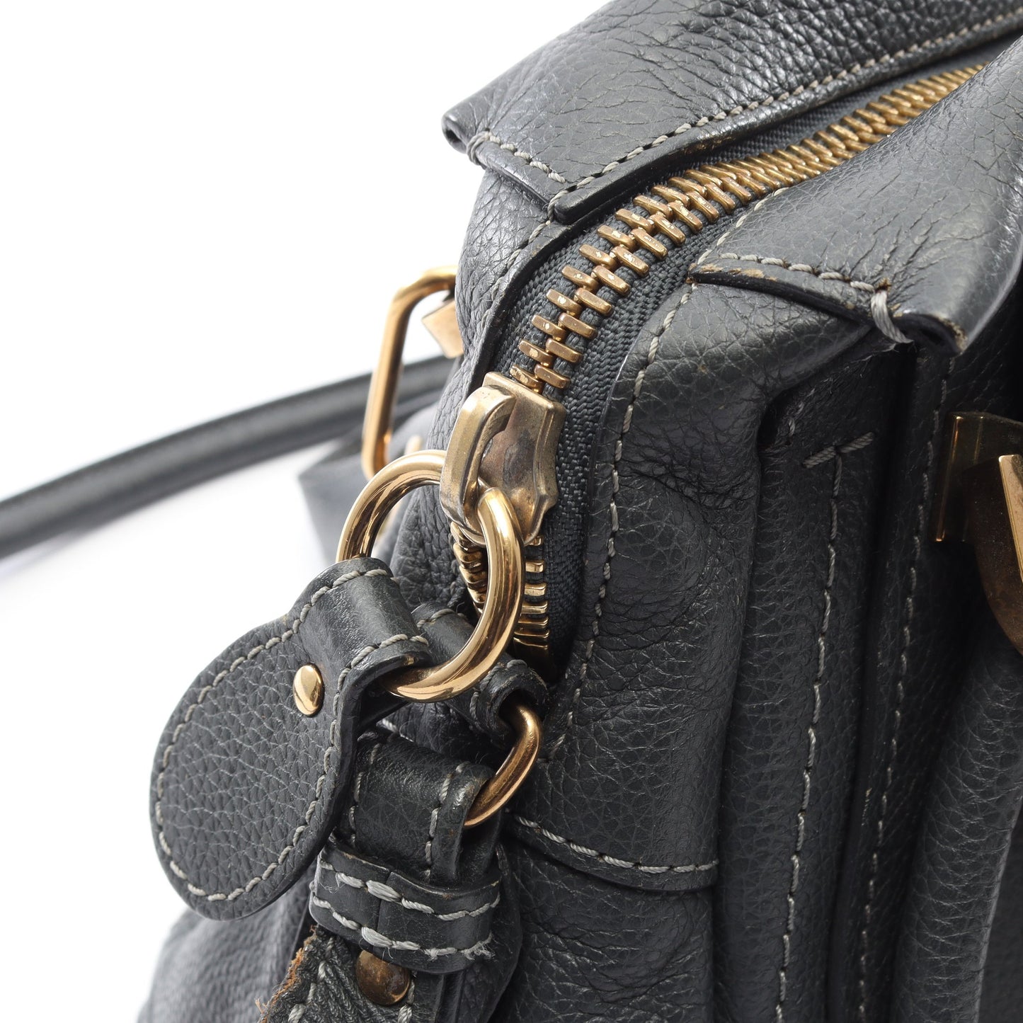 パラティ スモール ハンドバッグ レザー グレー 2WAY クロエ バッグ Chloe