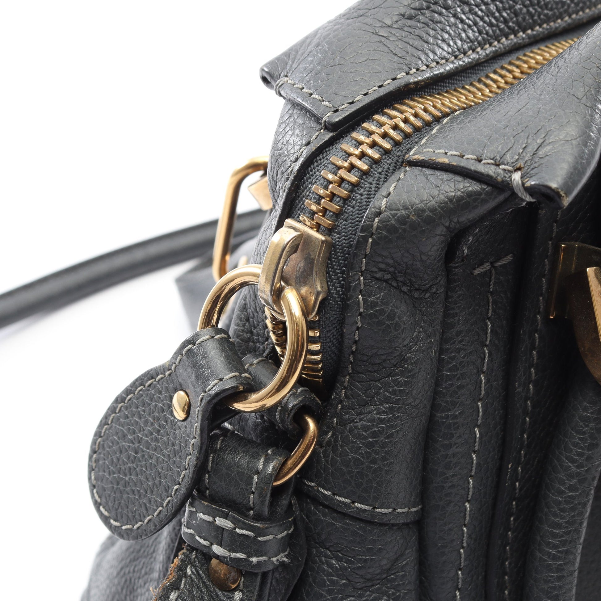 パラティ スモール ハンドバッグ レザー グレー 2WAY クロエ バッグ Chloe