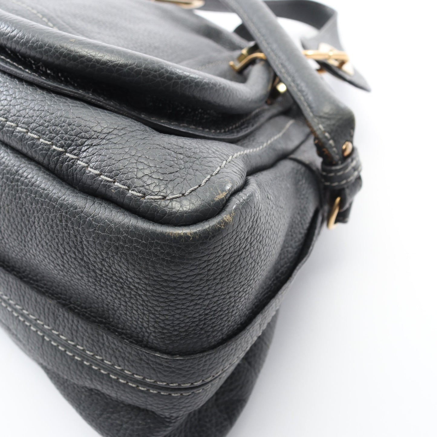 パラティ スモール ハンドバッグ レザー グレー 2WAY クロエ バッグ Chloe
