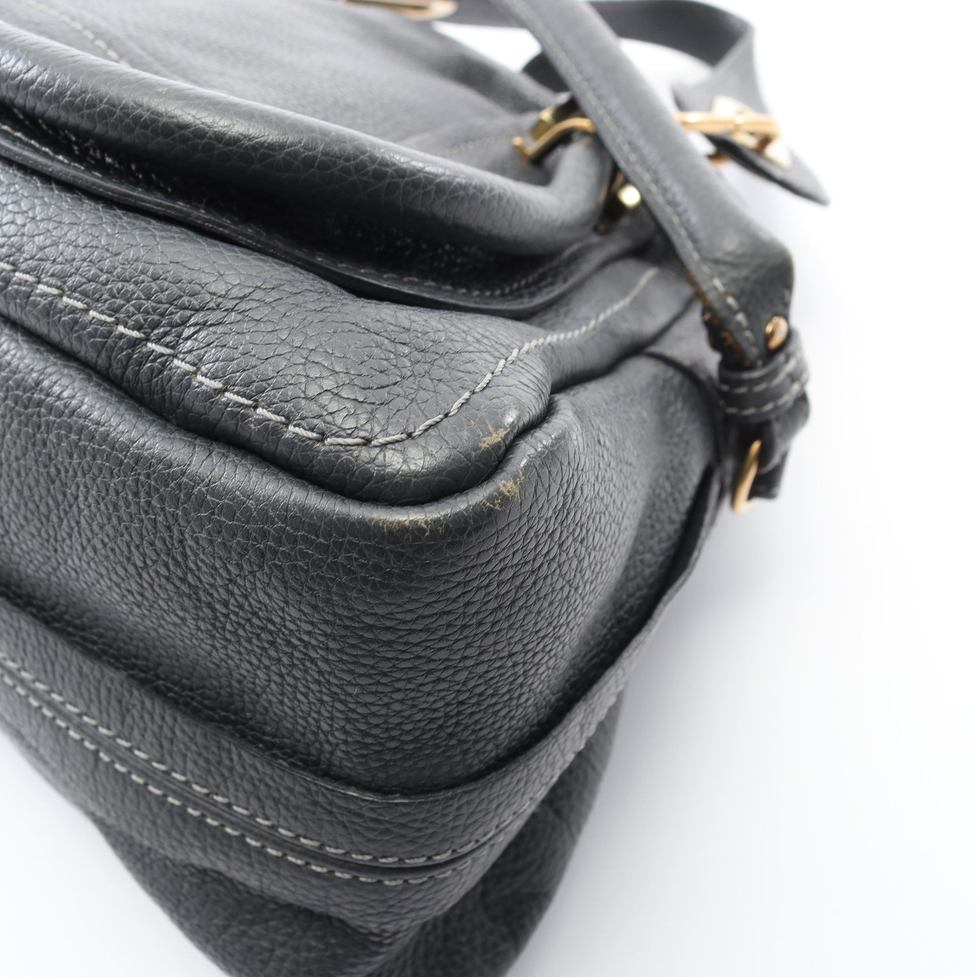 パラティ スモール ハンドバッグ レザー グレー 2WAY クロエ バッグ Chloe