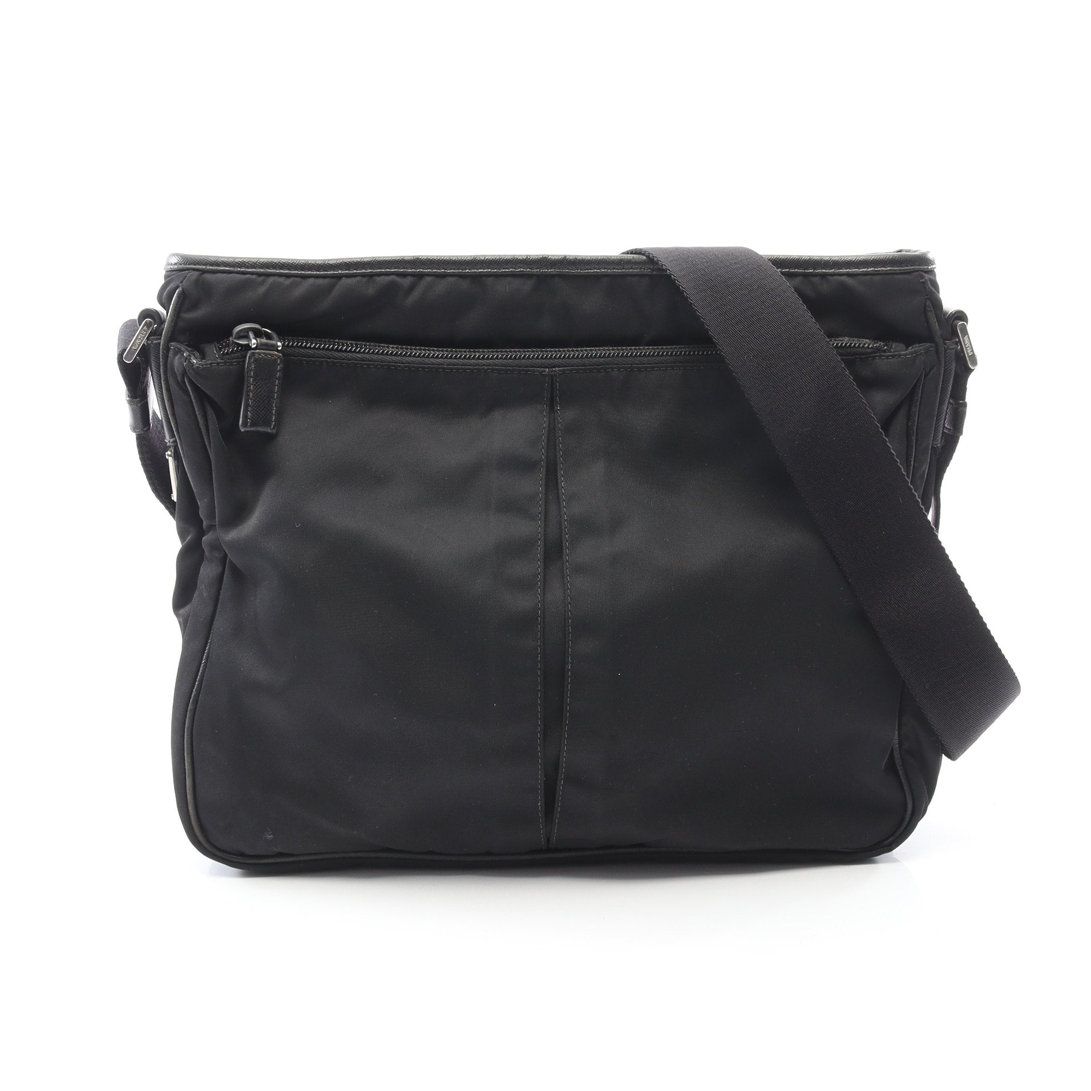 中古プラダ ショルダーバッグ クロスボディ 三角 PRADA 三角プレート
