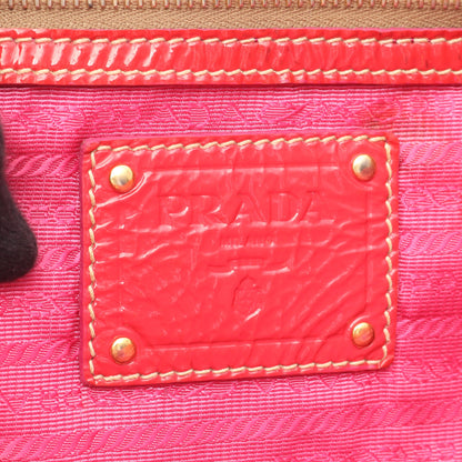 ハンドバッグ トートバッグ エナメルレザー レッド 2WAY プラダ バッグ PRADA