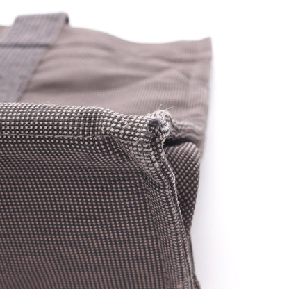 エールラインMM ハンドバッグ トートバッグ ナイロンキャンバス ダークグレー シルバー金具 エルメス バッグ HERMES