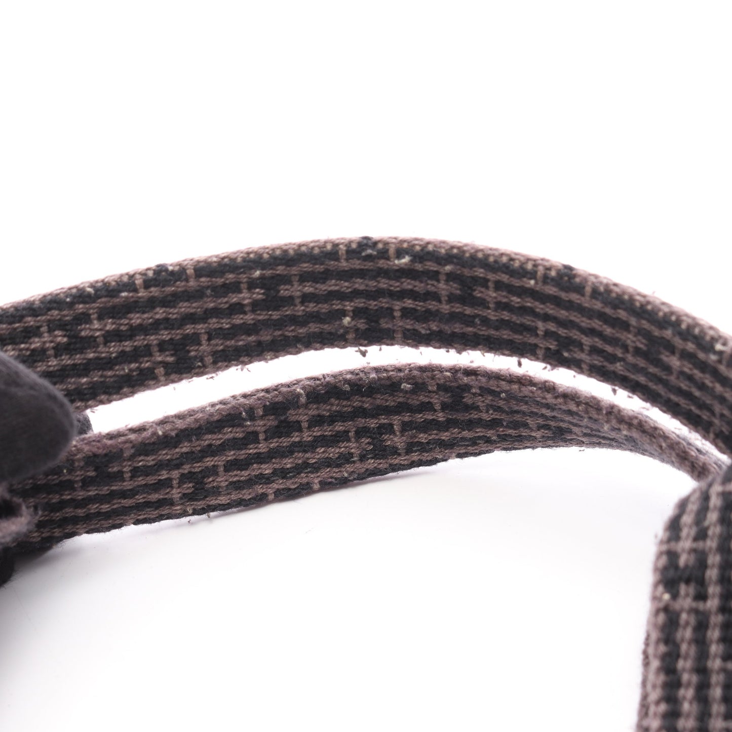 エールラインMM ハンドバッグ トートバッグ ナイロンキャンバス ダークグレー シルバー金具 エルメス バッグ HERMES