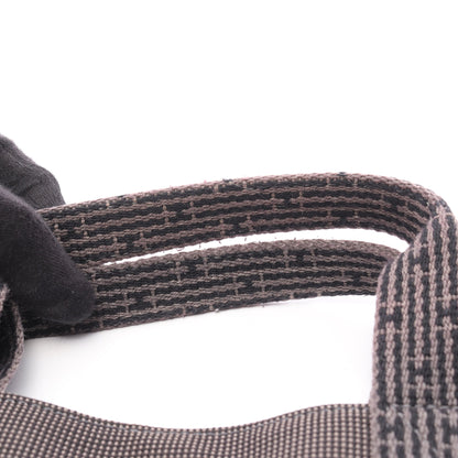 エールラインMM ハンドバッグ トートバッグ ナイロンキャンバス ダークグレー シルバー金具 エルメス バッグ HERMES