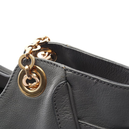 ダブルガンチーニ チェーンハンドバッグ チェーントートバッグ レザー グレー サルヴァトーレフェラガモ バッグ Salvatore Ferragamo