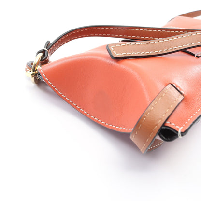 GATE POCKET ゲートポケット ショルダーバッグ レザー ライトピンク オレンジレッド ブラウン ロエベ バッグ LOEWE