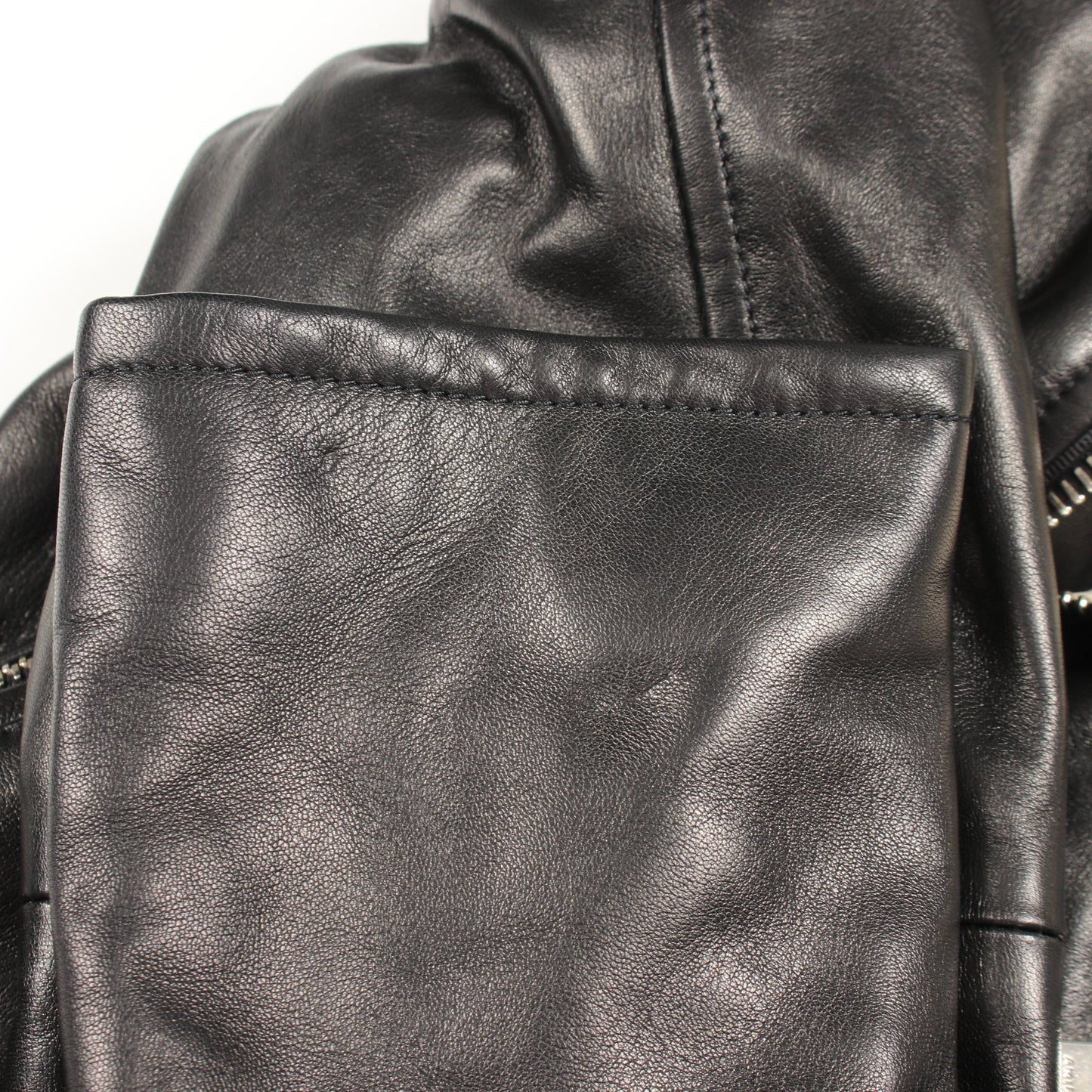 ツートンライダースジャケット レザージャケット レザー ブラック アイボリー アミリ アウター AMIRI