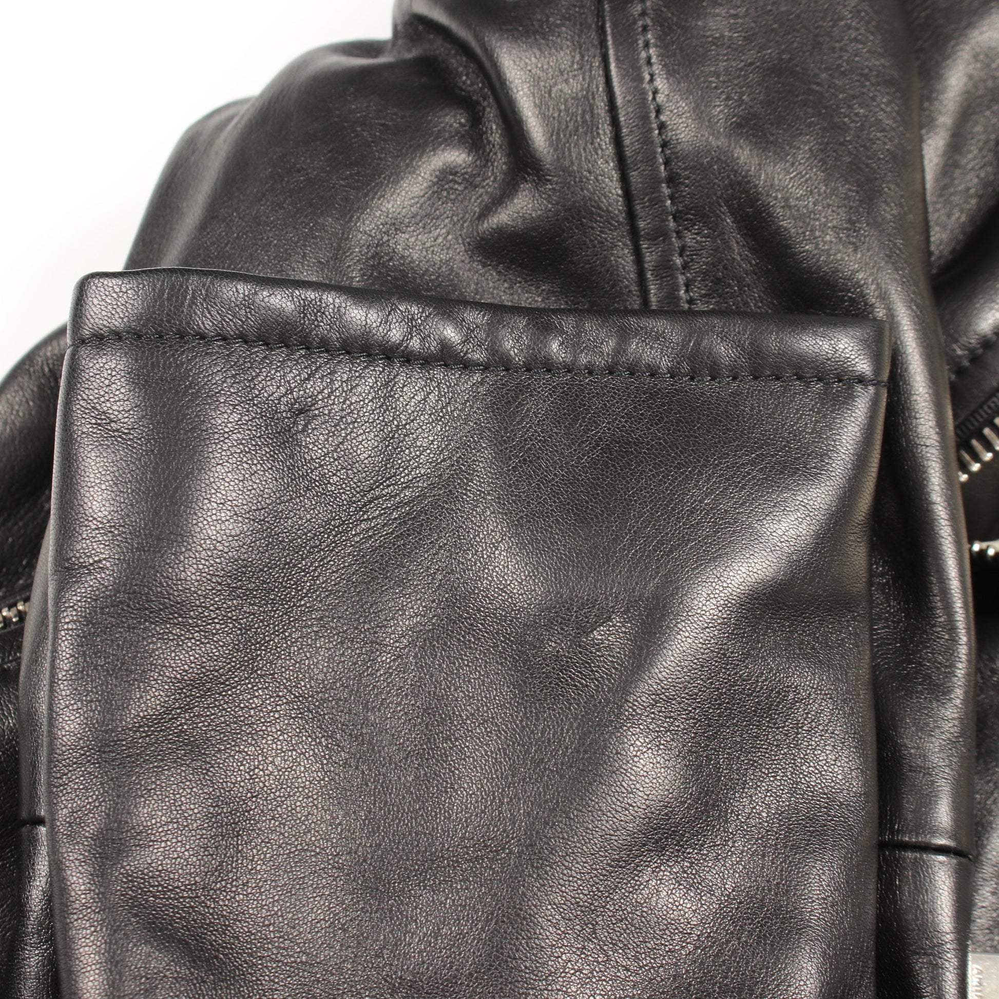 ツートンライダースジャケット レザージャケット レザー ブラック アイボリー アミリ アウター AMIRI