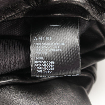 ツートンライダースジャケット レザージャケット レザー ブラック アイボリー アミリ アウター AMIRI