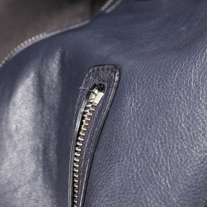 ライダースジャケット レザー ネイビー トムフォード アウター TOM FORD