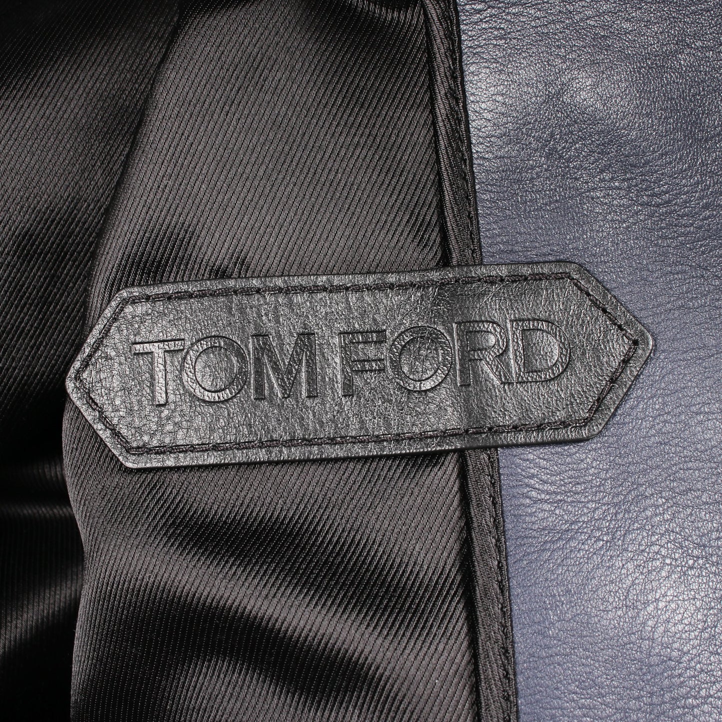 ライダースジャケット レザー ネイビー トムフォード アウター TOM FORD