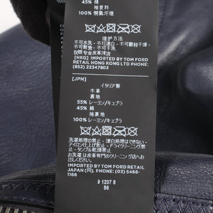 ライダースジャケット レザー ネイビー トムフォード アウター TOM FORD