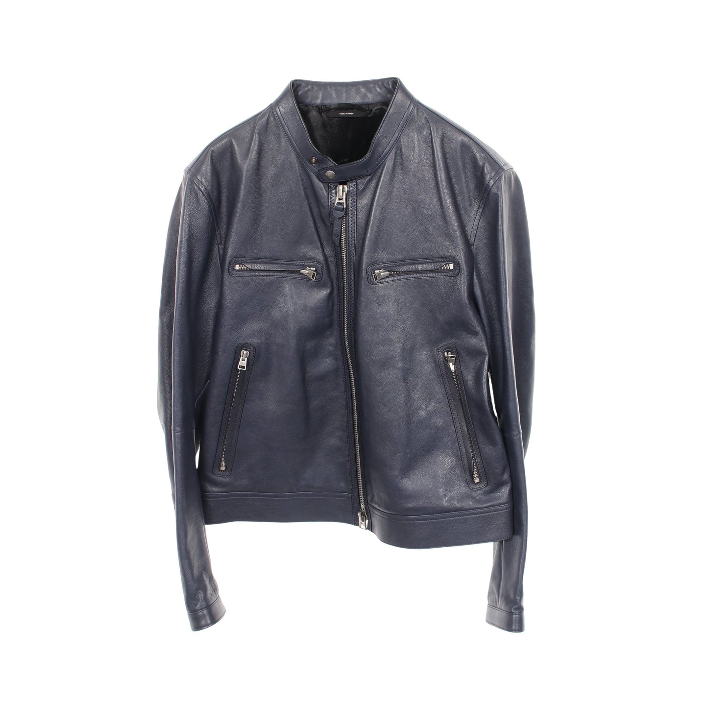 ライダースジャケット レザー ネイビー トムフォード アウター TOM FORD