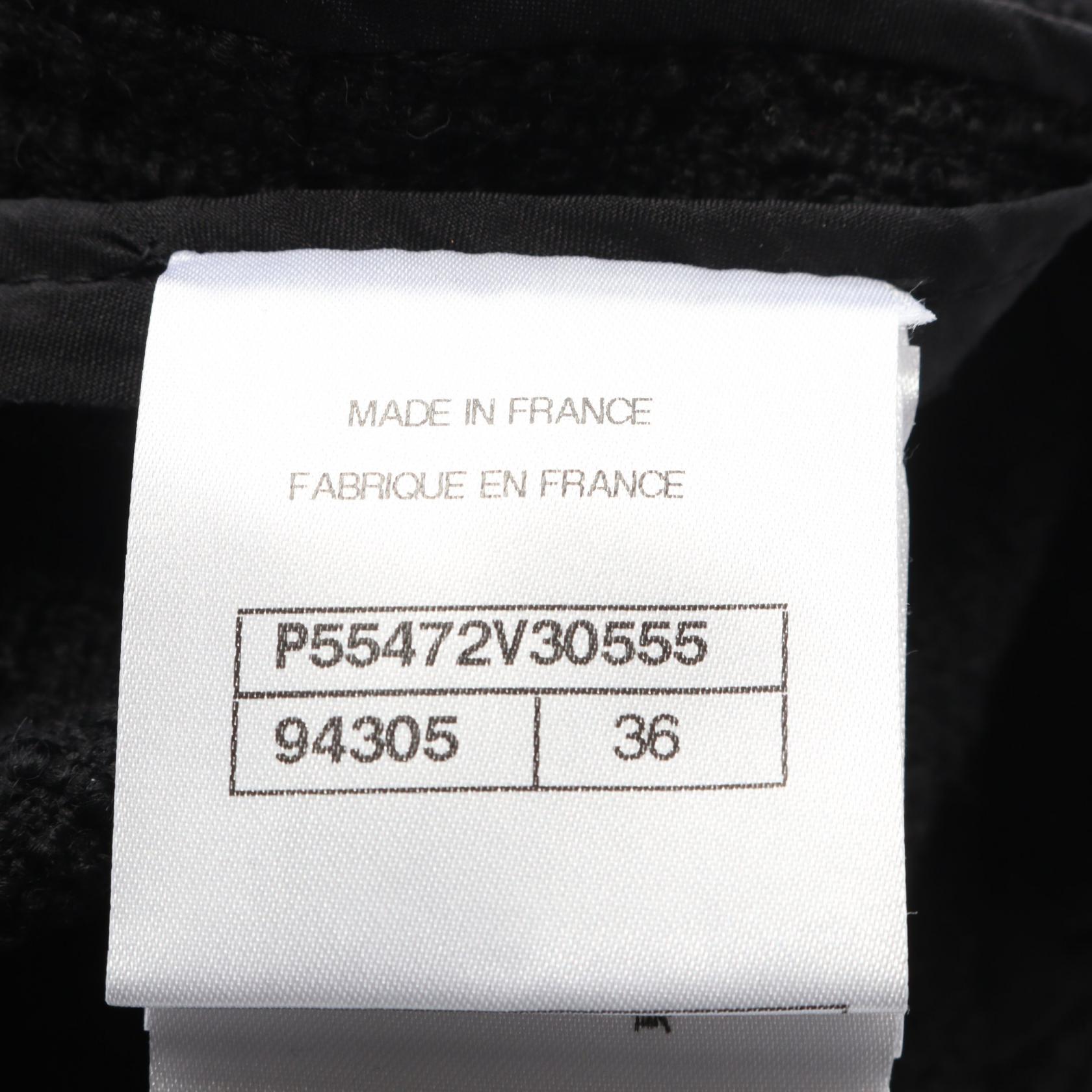 ツイード テーラードジャケット ウール ブラック シャネル アウター CHANEL