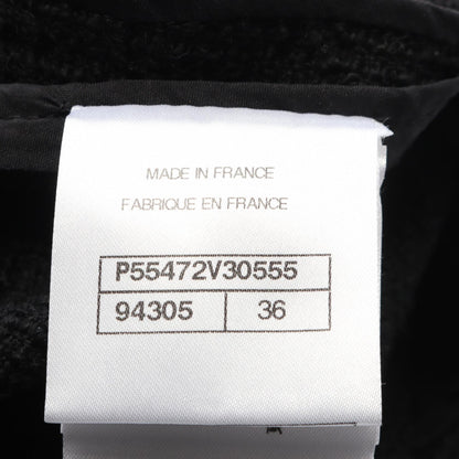 ツイード テーラードジャケット ウール ブラック シャネル アウター CHANEL