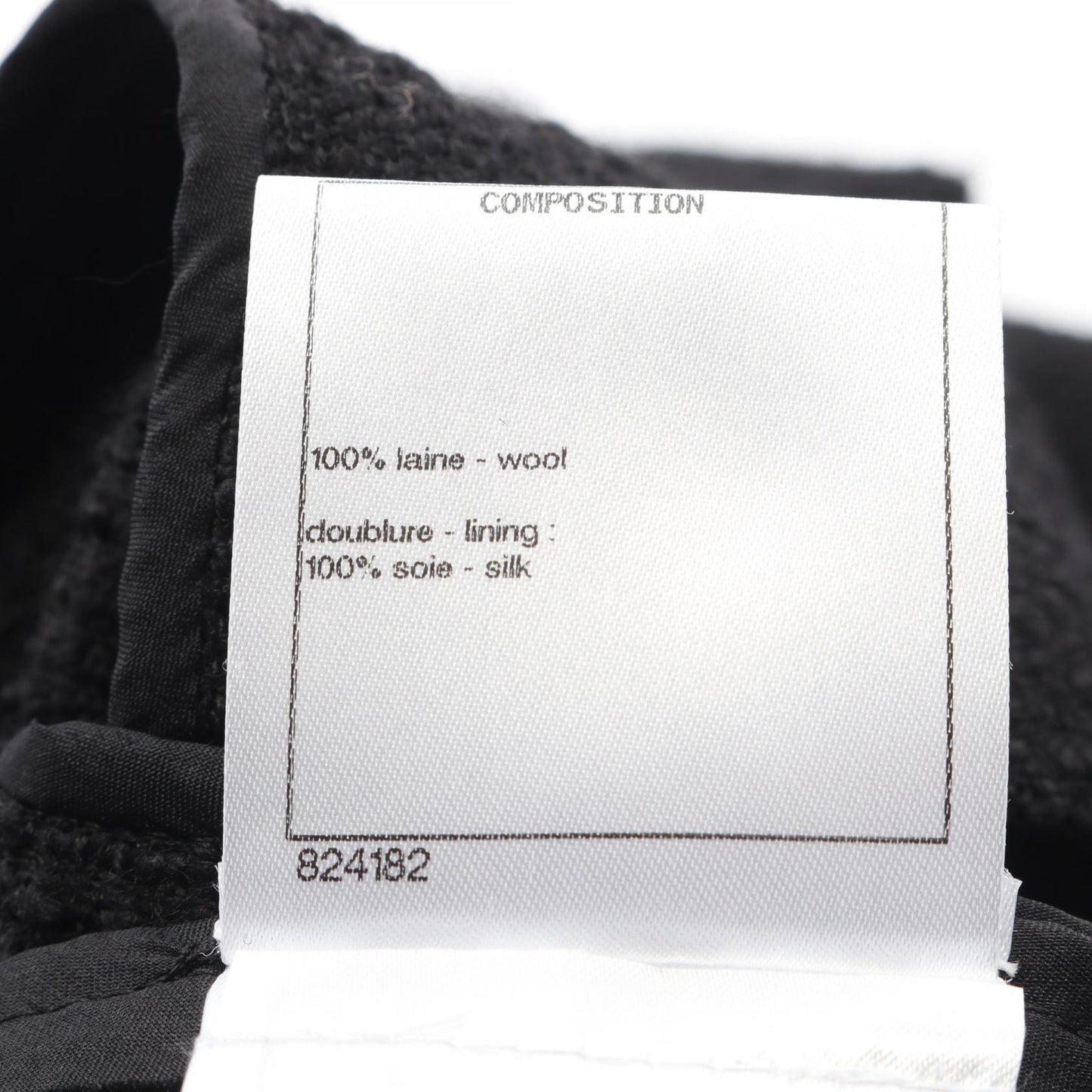 ツイード テーラードジャケット ウール ブラック シャネル アウター CHANEL