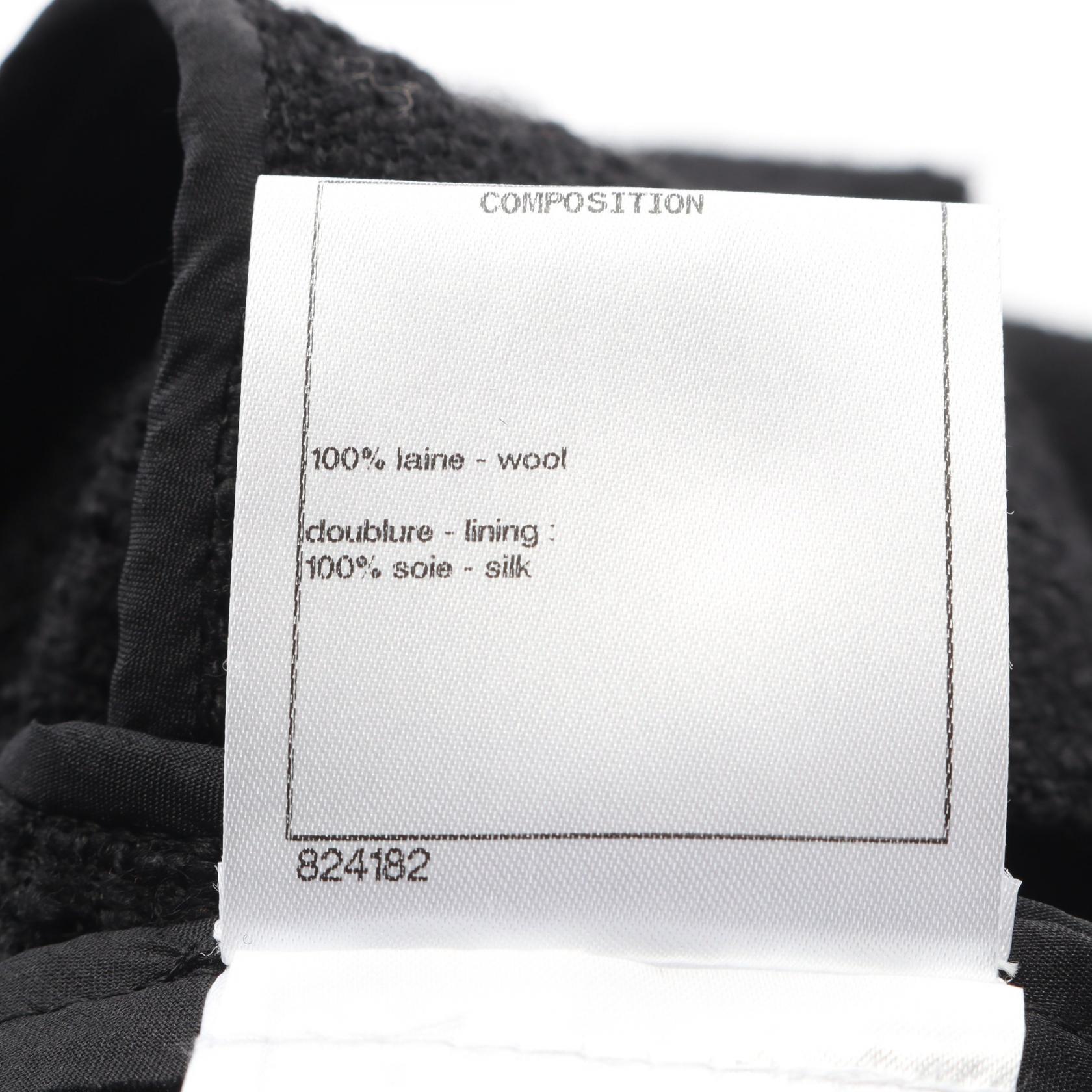 ツイード テーラードジャケット ウール ブラック シャネル アウター CHANEL