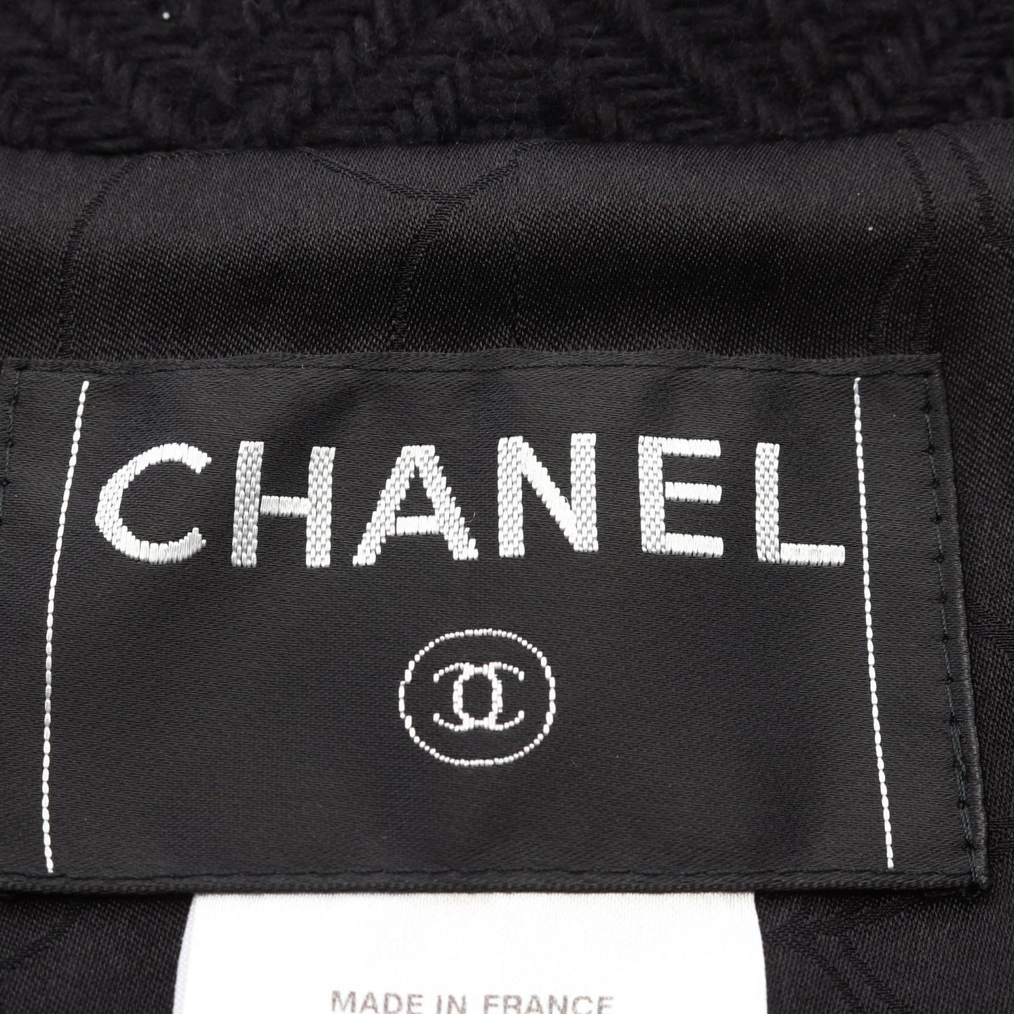ツイード テーラードジャケット ヘリンボーン ウール ブラック 06A シャネル アウター CHANEL