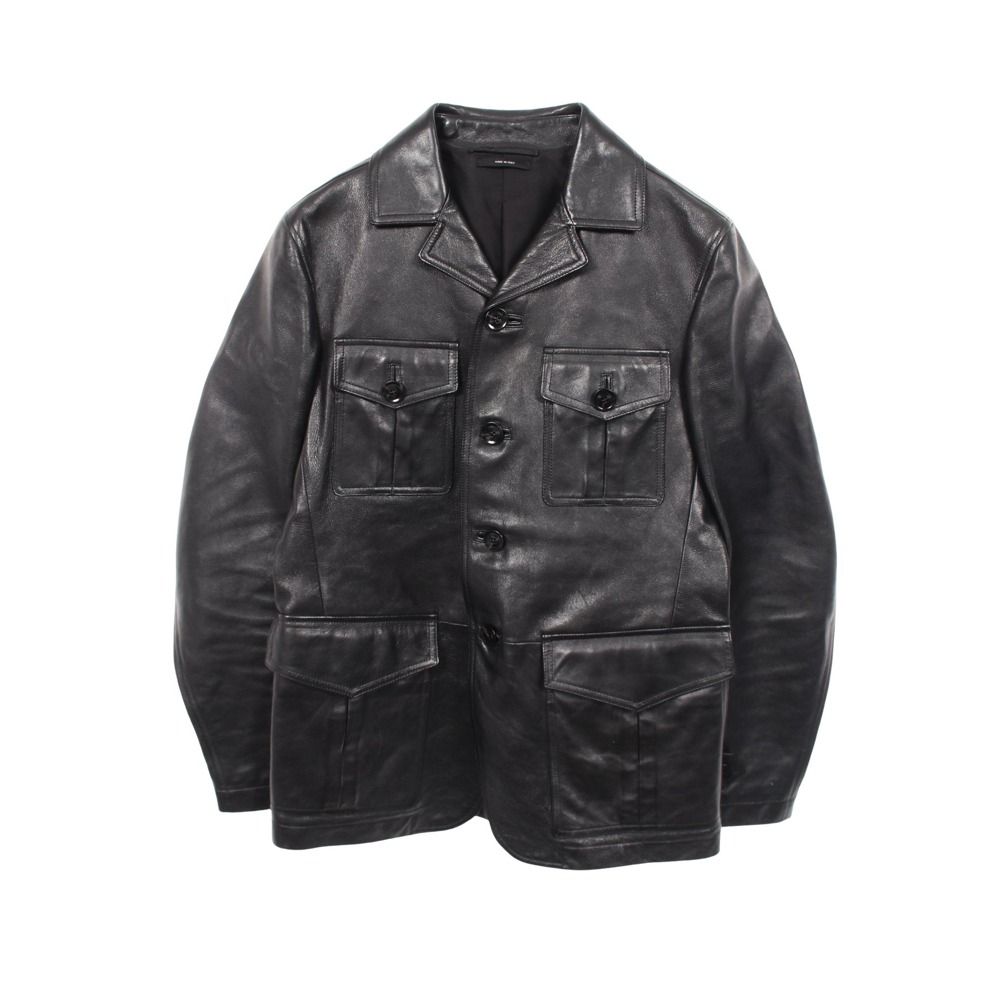 レザージャケット ラムレザー ブラック トムフォード アウター TOM FORD
