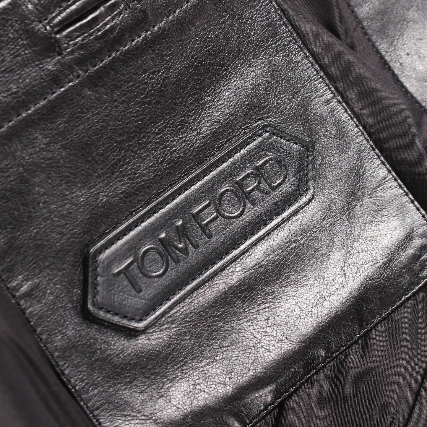 レザージャケット ラムレザー ブラック トムフォード アウター TOM FORD