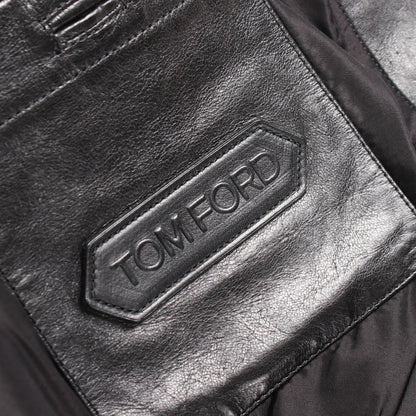 レザージャケット ラムレザー ブラック トムフォード アウター TOM FORD