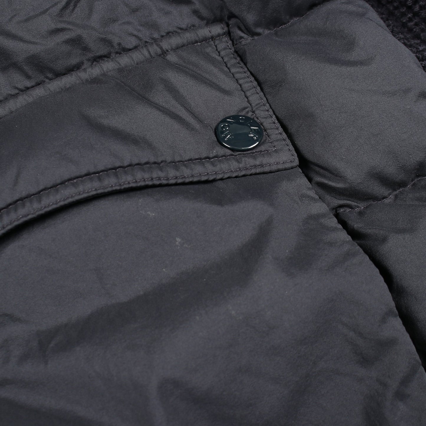 ニット ジャケット ナイロン ウール ネイビー ダウン 切替 モンクレール アウター MONCLER