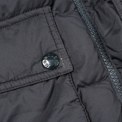 ニット ジャケット ナイロン ウール ネイビー ダウン 切替 モンクレール アウター MONCLER