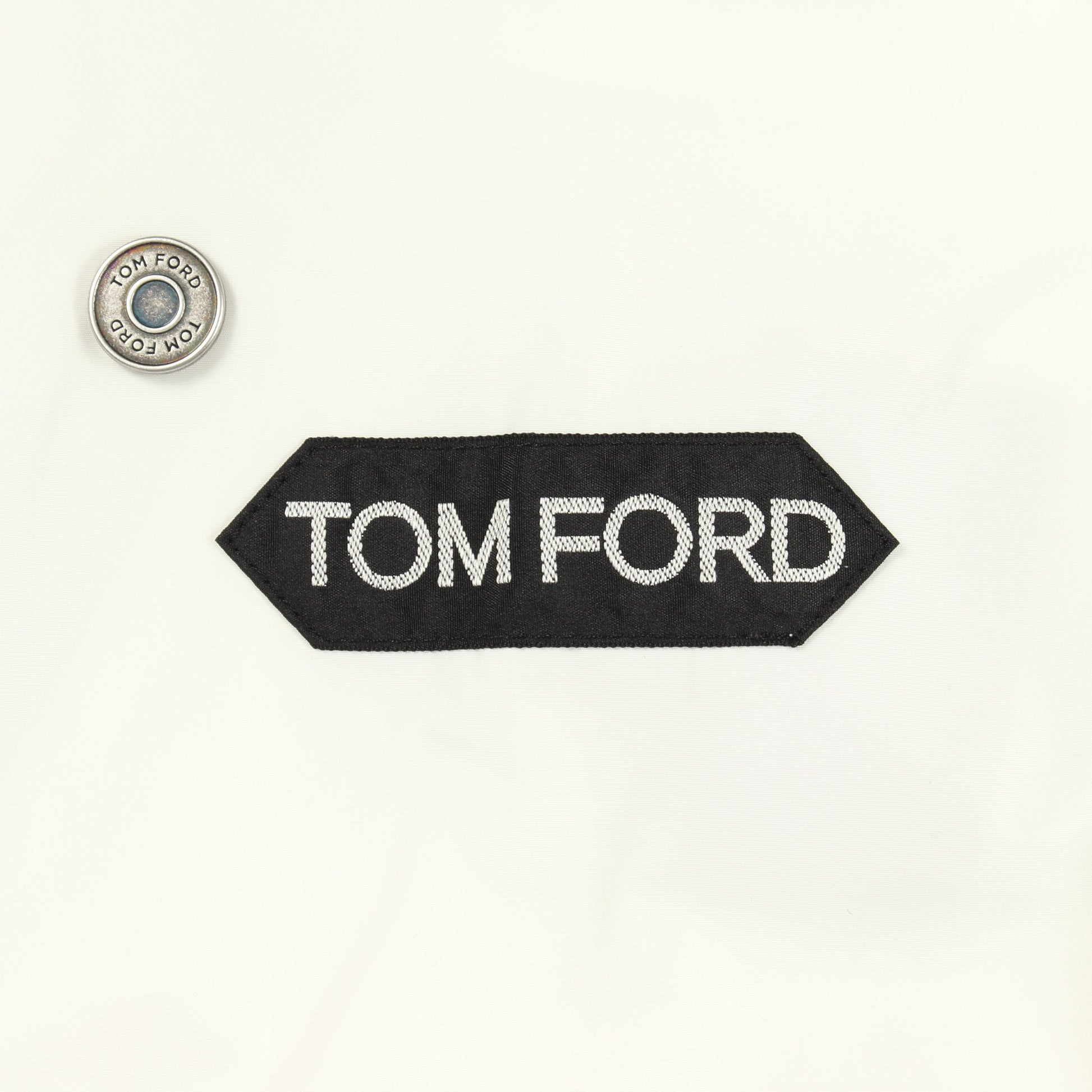 ジップアップ ジャケット ホワイト グレーベージュ フード付き トムフォード アウター TOM FORD
