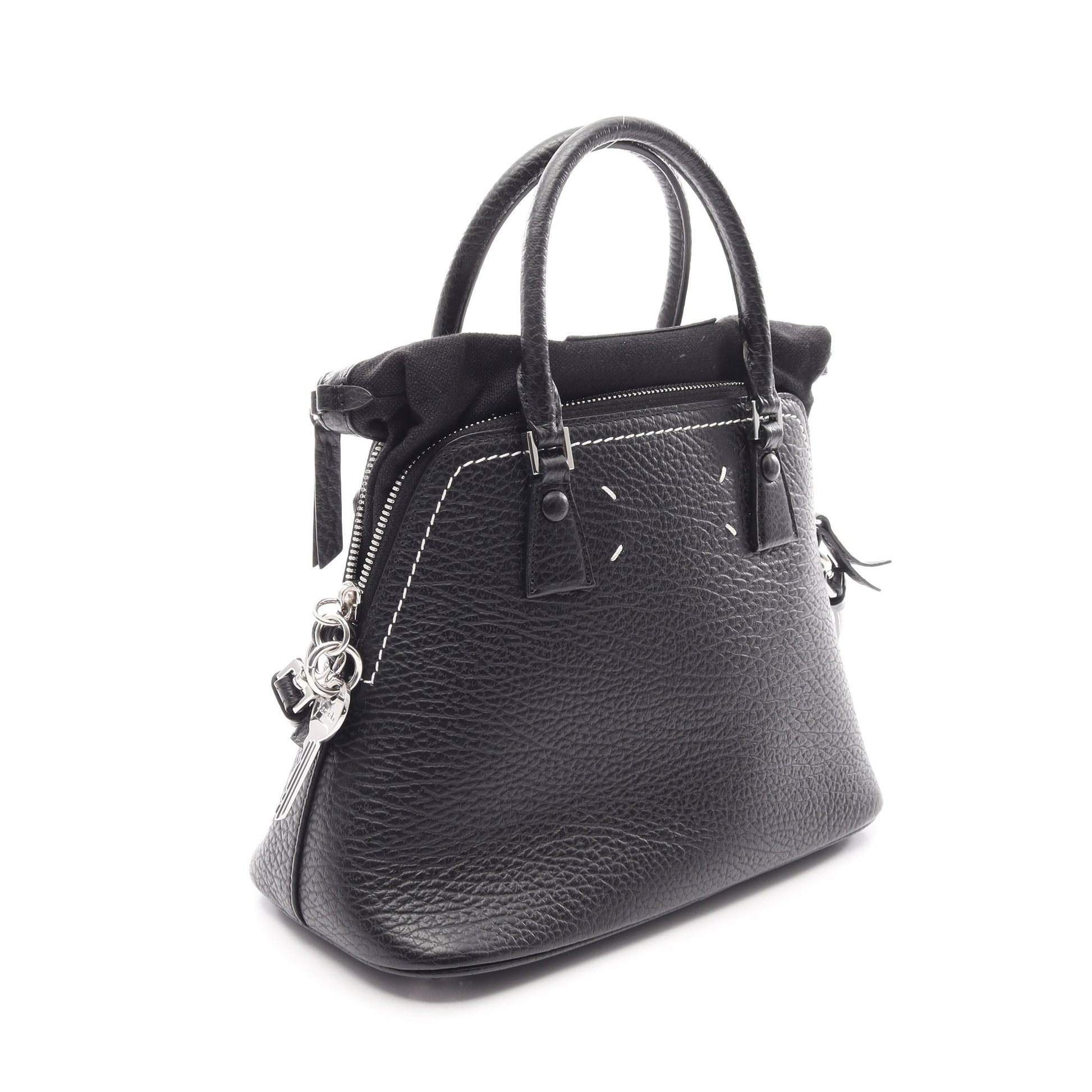 5AC ミニバッグ 2WAY ハンドバッグ レザー ブラック メゾンマルジェラ11 バッグ Maison Margiela 11