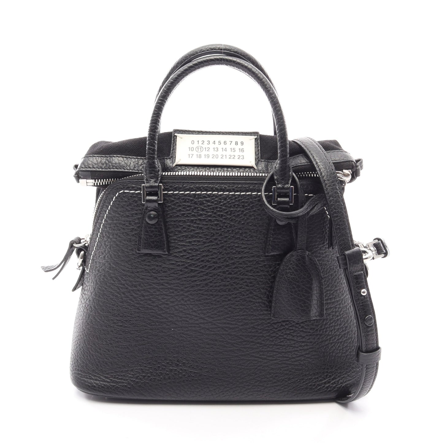 5AC ミニバッグ 2WAY ハンドバッグ レザー ブラック メゾンマルジェラ11 バッグ Maison Margiela 11