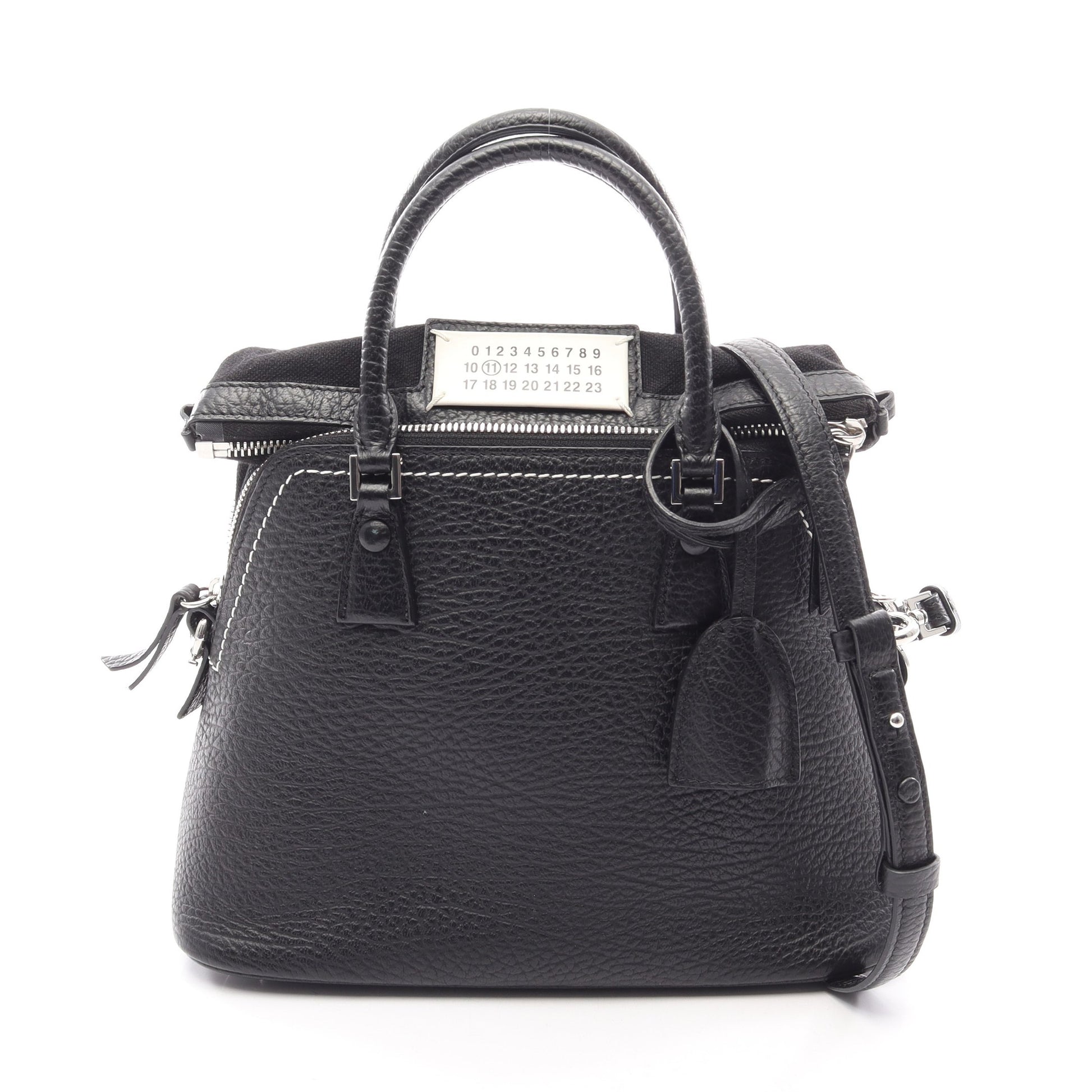 5AC ミニバッグ 2WAY ハンドバッグ レザー ブラック メゾンマルジェラ11 バッグ Maison Margiela 11