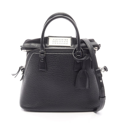 5AC ミニバッグ 2WAY ハンドバッグ レザー ブラック メゾンマルジェラ11 バッグ Maison Margiela 11