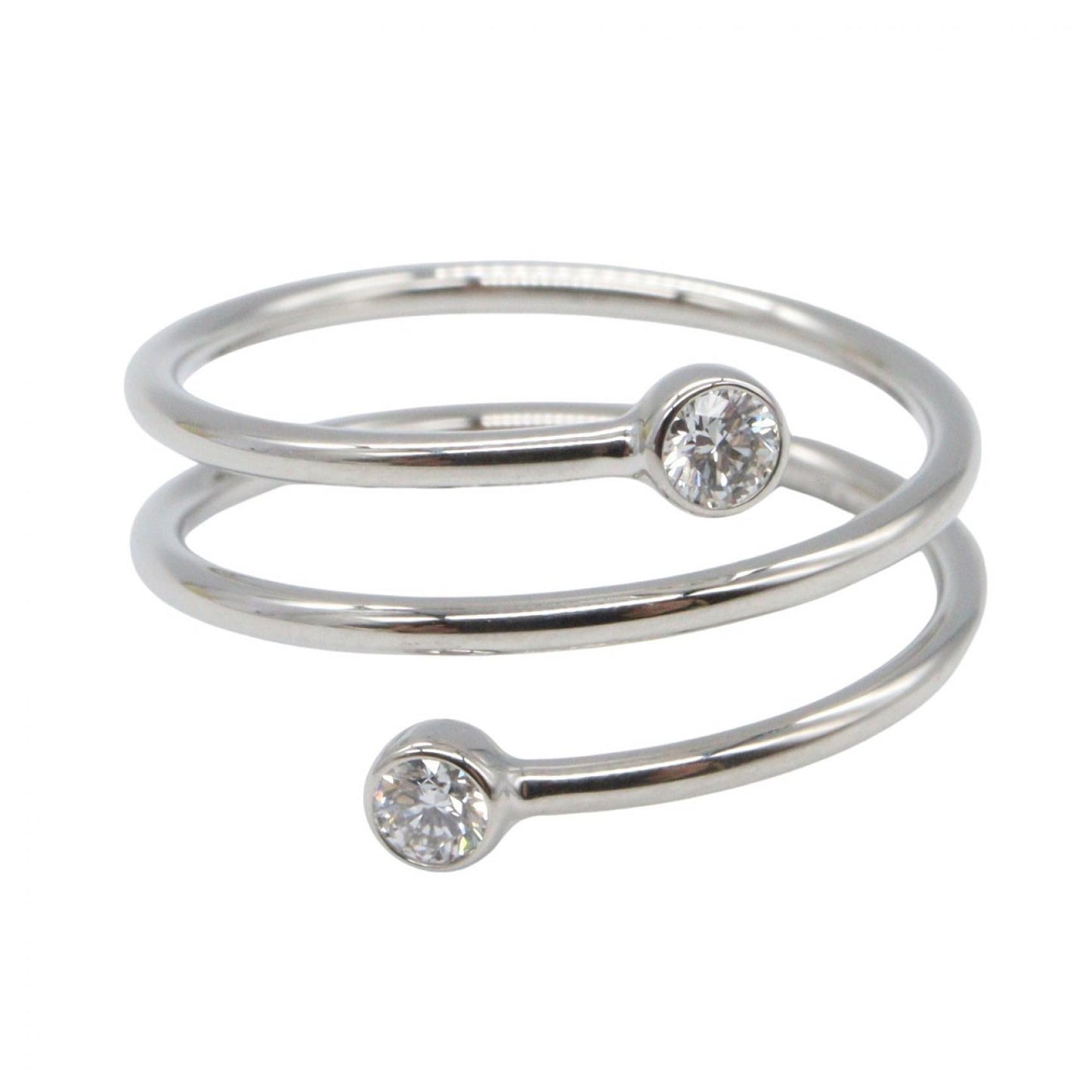 フープ リング 3ロウ 2PD リング 指輪 PT950 ダイヤモンド プラチナ クリア ティファニー アクセサリー TIFFANY & Co.