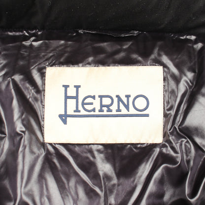 フード付き ダウンジャケット ブラック ヘルノ アウター HERNO