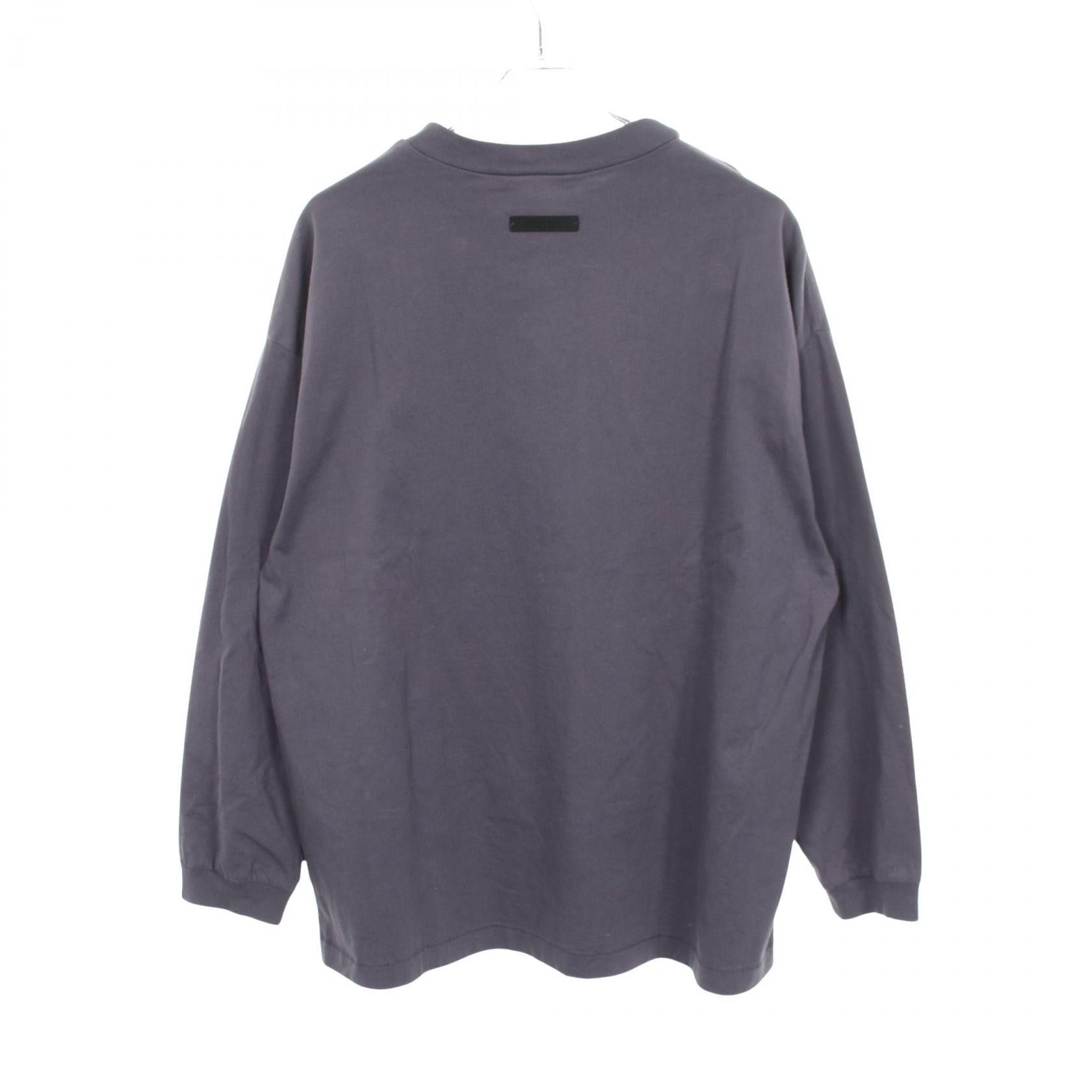 ロゴ クルーネック 長袖Tシャツ コットン ブルーグレー エフオージーエッセンシャルズ トップス FOG ESSENTIALS