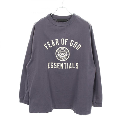 ロゴ クルーネック 長袖Tシャツ コットン ブルーグレー エフオージーエッセンシャルズ トップス FOG ESSENTIALS