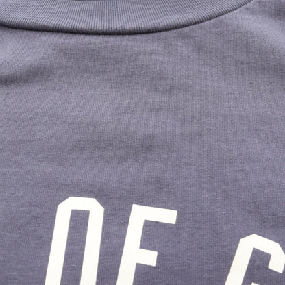 ロゴ クルーネック 長袖Tシャツ コットン ブルーグレー エフオージーエッセンシャルズ トップス FOG ESSENTIALS