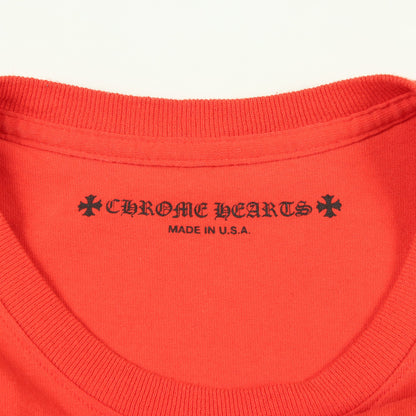 Chrome Hearts × MATTY BOY SPARK THE HEART TSHRT 長袖Tシャツ コットン オレンジレッド クロムハーツ トップス Chrome Hearts