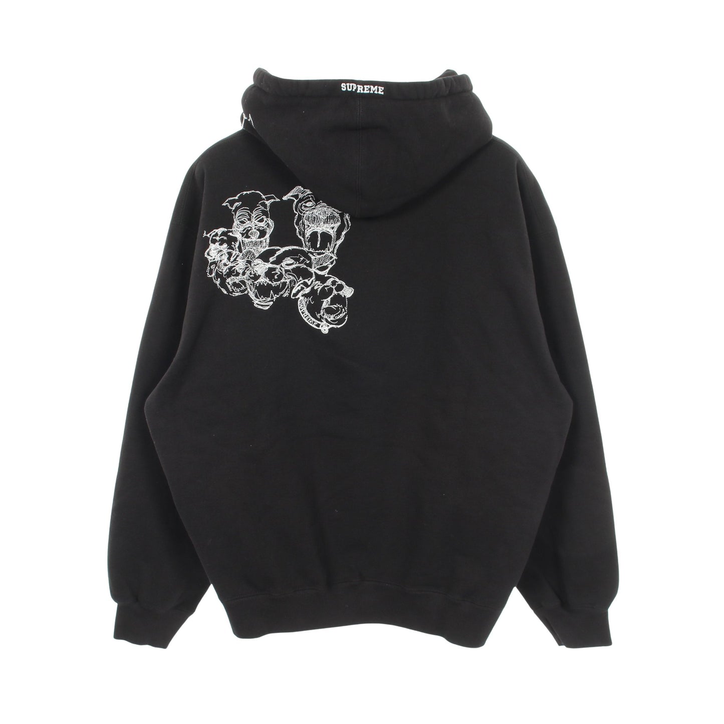 Pitbulls Embroidered Hooded プルオーバーパーカー コットン ブラック 25SS シュプリーム トップス Supreme