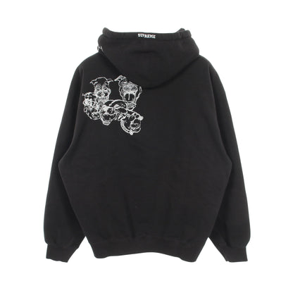 Pitbulls Embroidered Hooded プルオーバーパーカー コットン ブラック 25SS シュプリーム トップス Supreme