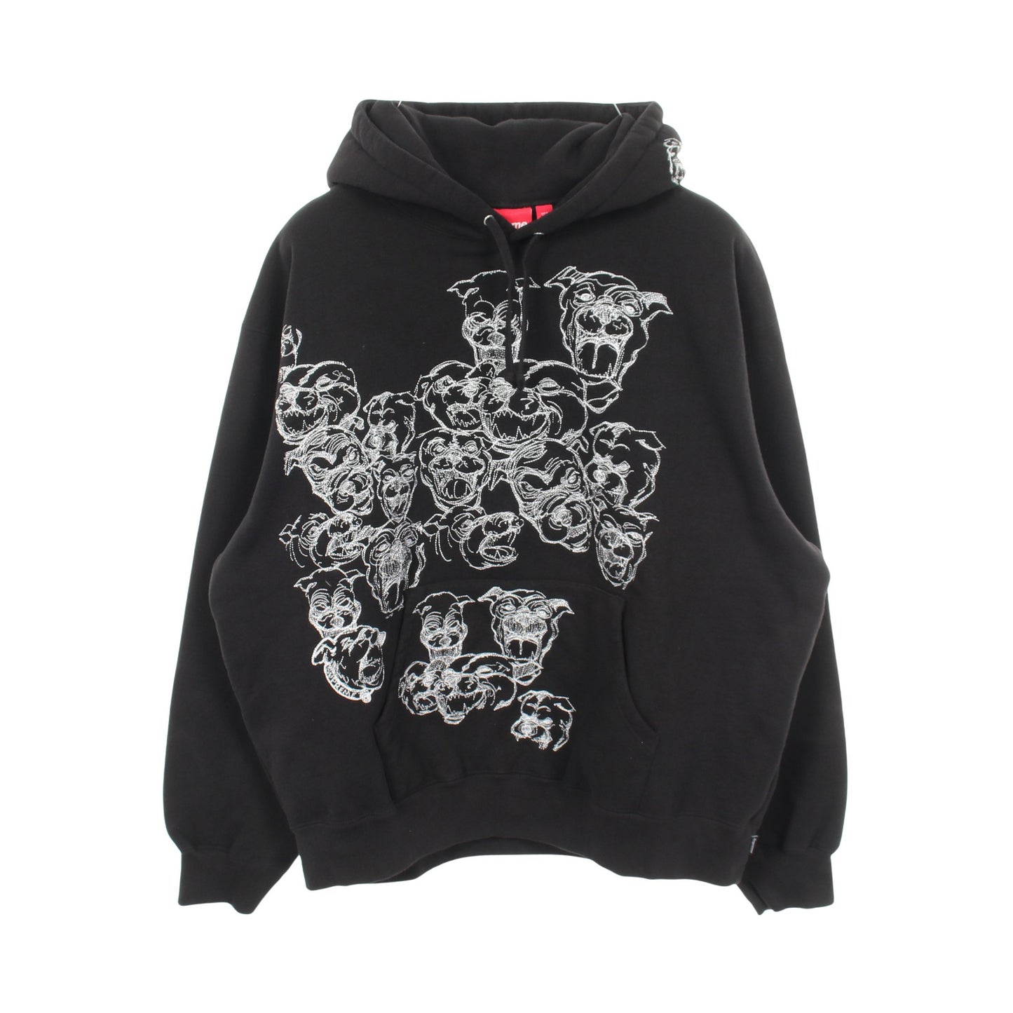 Pitbulls Embroidered Hooded プルオーバーパーカー コットン ブラック 25SS シュプリーム トップス Supreme