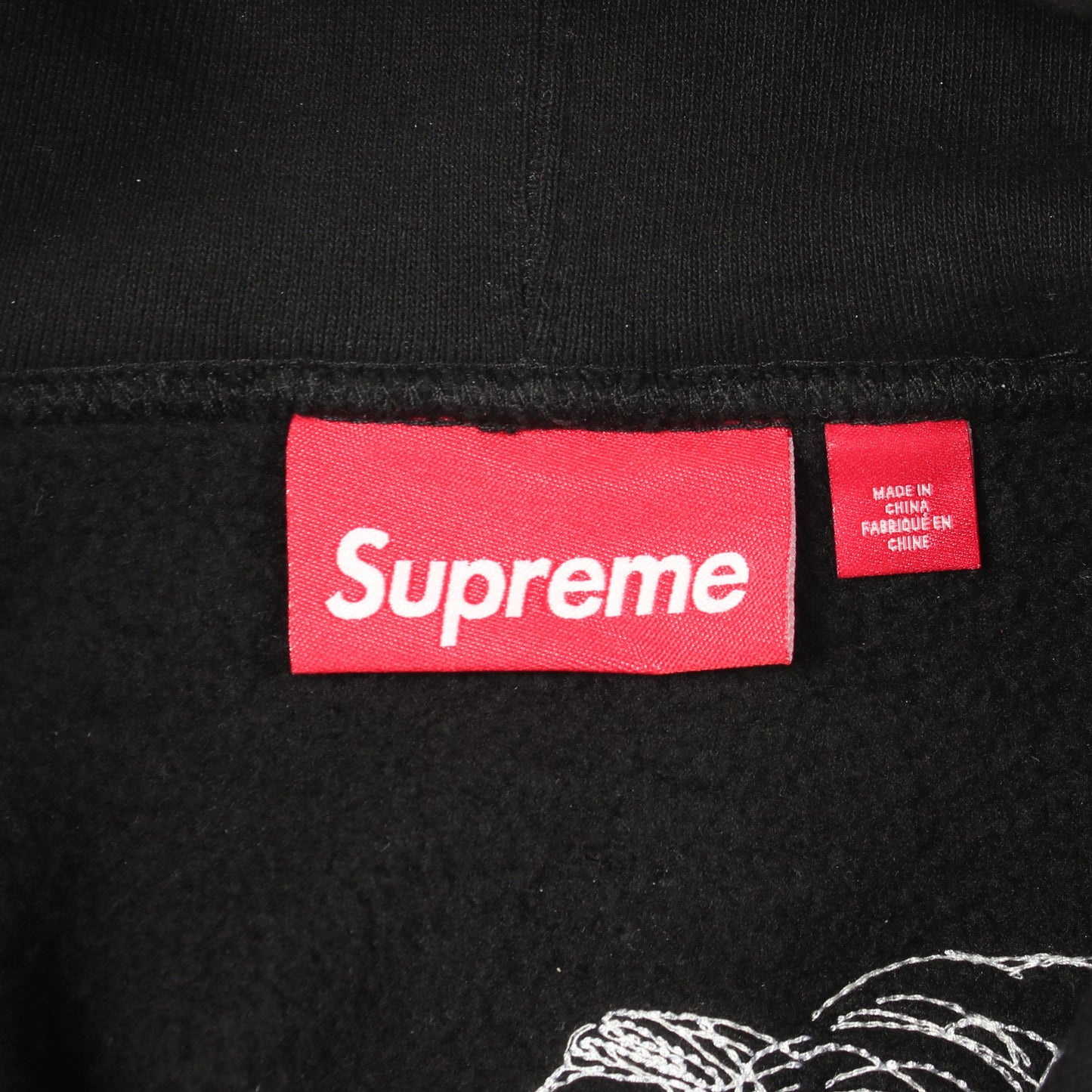 Pitbulls Embroidered Hooded プルオーバーパーカー コットン ブラック 25SS シュプリーム トップス Supreme