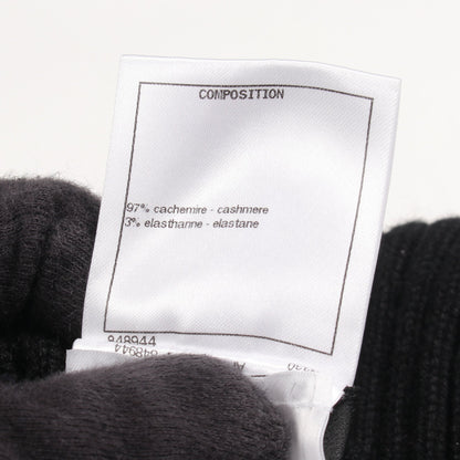ココマークボタン ニット ベスト タートルネック カシミヤ ブラック ラインストーン シャネル トップス CHANEL