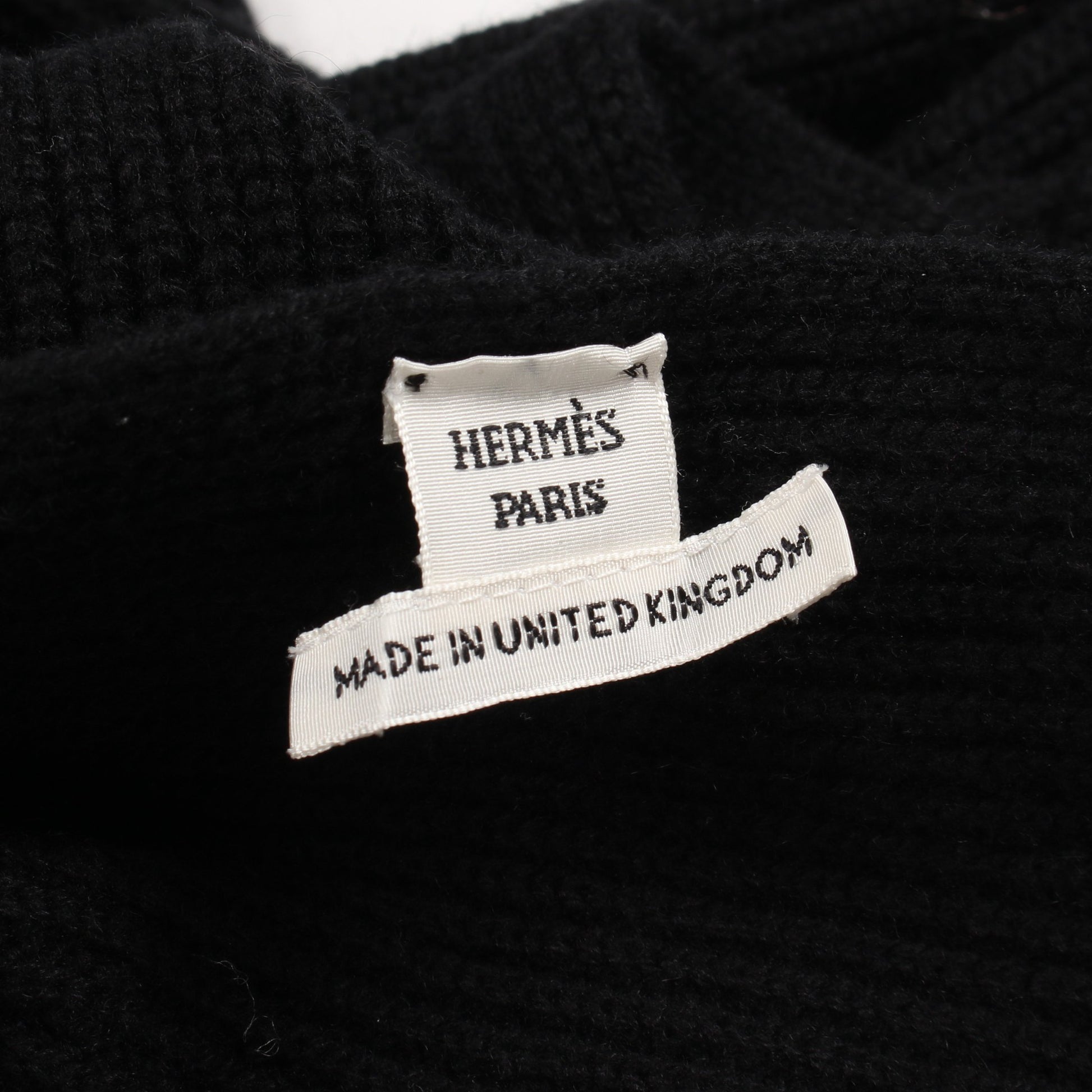 ボレロ カシミヤ ブラック マフラー付き エルメス トップス HERMES