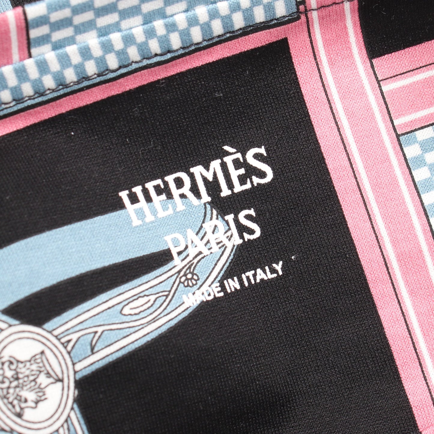 Lettres Equestres Tシャツ Tシャツ コットン ブラック マルチカラー エルメス トップス HERMES