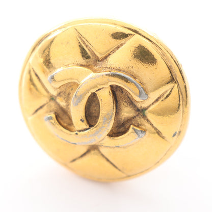 ココマーク マトラッセ イヤリング GP ゴールド ヴィンテージ シャネル アクセサリー CHANEL