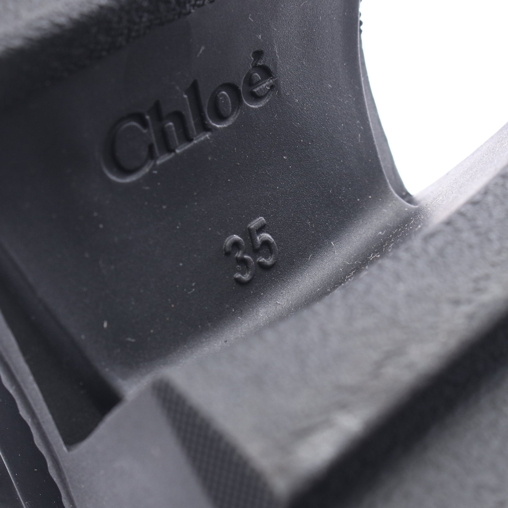 BETTY レインブーツ レインシューズ ラバー ブラック クロエ シューズ Chloe