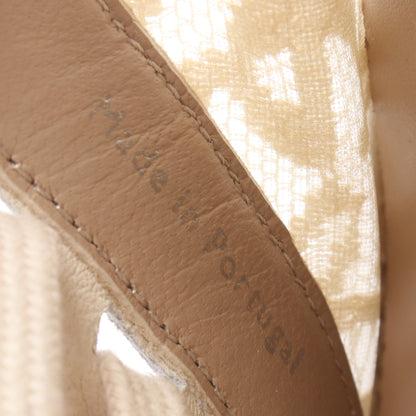Lauren レース スニーカー ファブリック レザー アイボリー クロエ シューズ Chloe